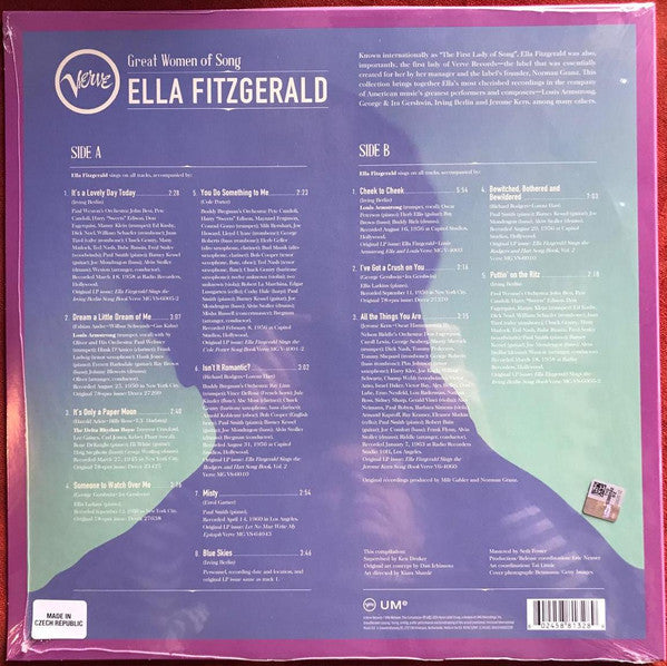 Ella Fitzgerald - Great Women Of Song:  Ella Fitzgerald (LP, Comp) (Mint (M))