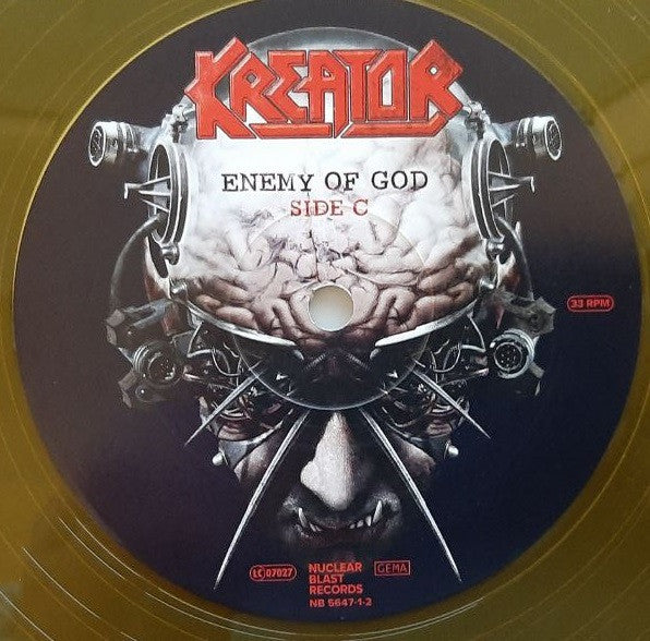 Kreator - Enemy Of God (2xLP, Album, RE, RM, Yel) (Mint (M))