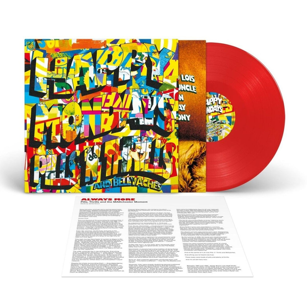 Happy Mondays - Pills 'N' Thrills And Bellyaches - LP, Album, Ltd, RE, RM, Red