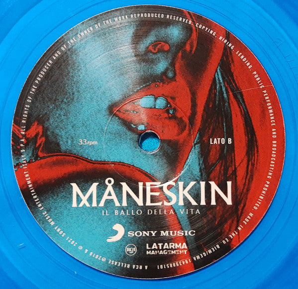 Måneskin - Il Ballo Della Vita (LP, Album, RE, Blu) (Mint (M))