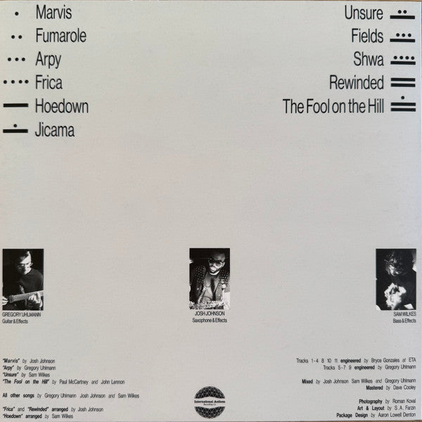 Gregory Uhlmann, Josh Johnson  - Uhlmann Johnson Wilkes (LP, Ltd, Con) (Mint (M))