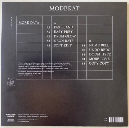 Moderat - More D4ta (LP, Album) (Mint (M))